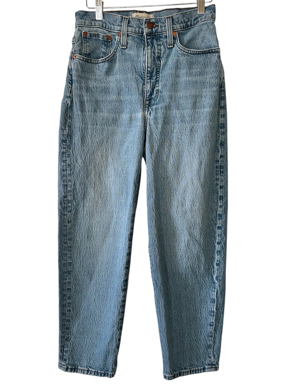 Madewell Women's Light Blue High Waist Balloon Barrel Leg Jeans- Size 25x25